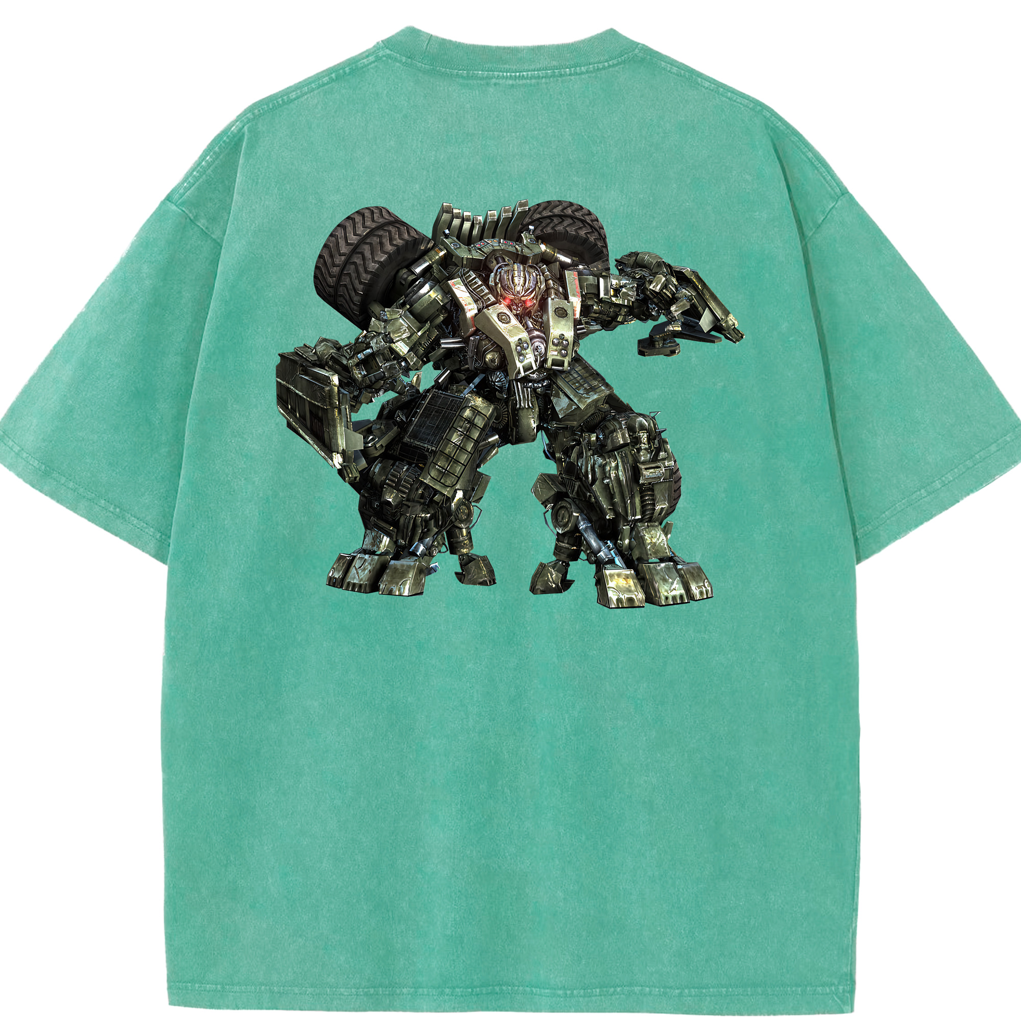 （画像用） Transformers トランスフォーマー 綿100% ヴィンテージ風 半袖Tシャツ（背面プリント）